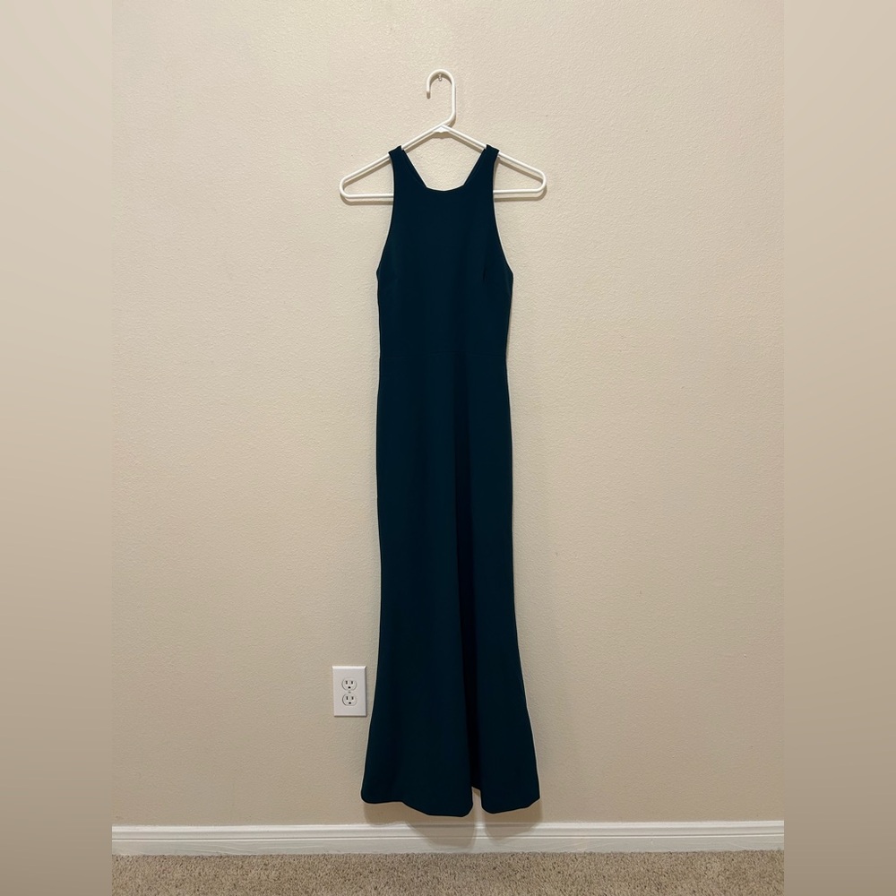 BHLDN Klara gown maxi bridesmaid dress in Pine - Picture 4 of 6